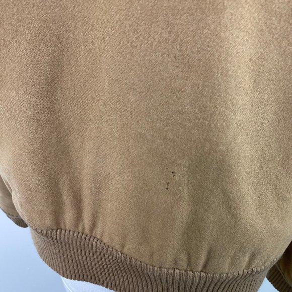 Vintage Anderson-Little Tan w/ Red Trim Coat Large Wool Blend - Picture 11 of 15